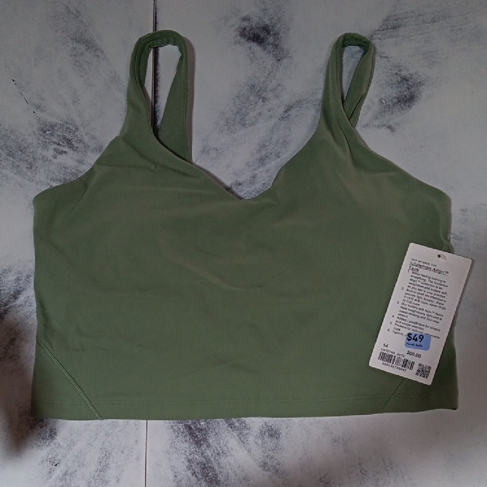Lululemon Align Tank Green Size 14